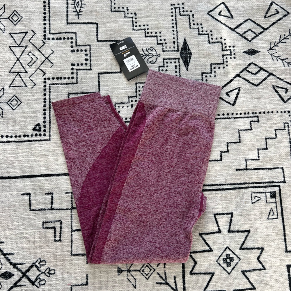 Avia fuschia / pink / maroon leggings seamless xxl